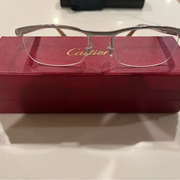 Cartier Silver Unisex Glasses - Picture 5 of 9